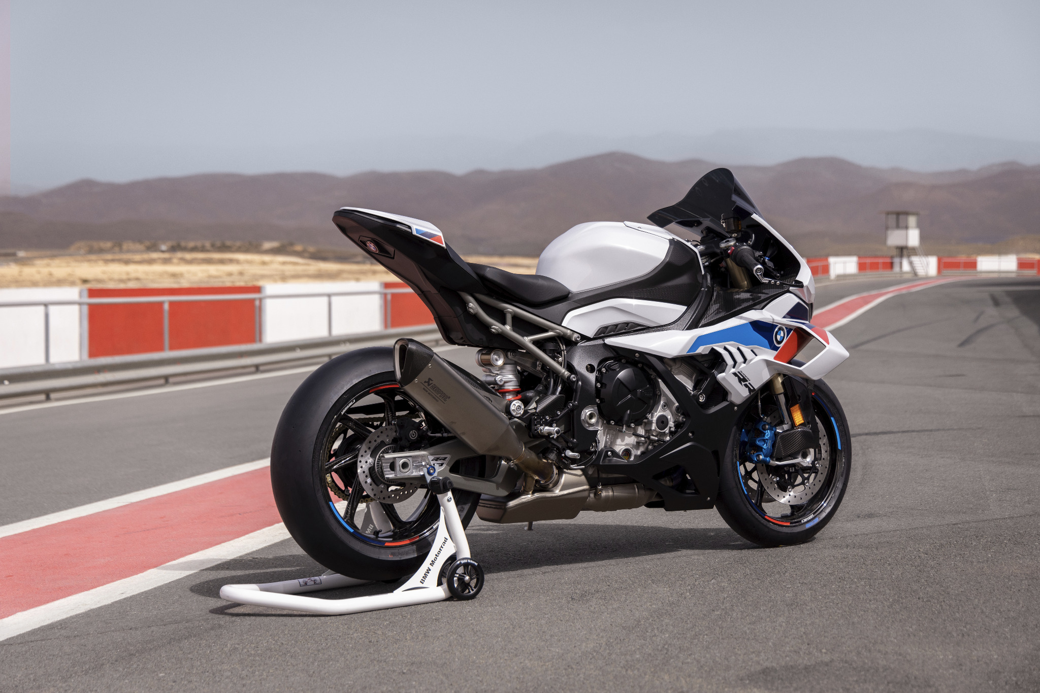 BMW S 1000 RR side view at a racetrack