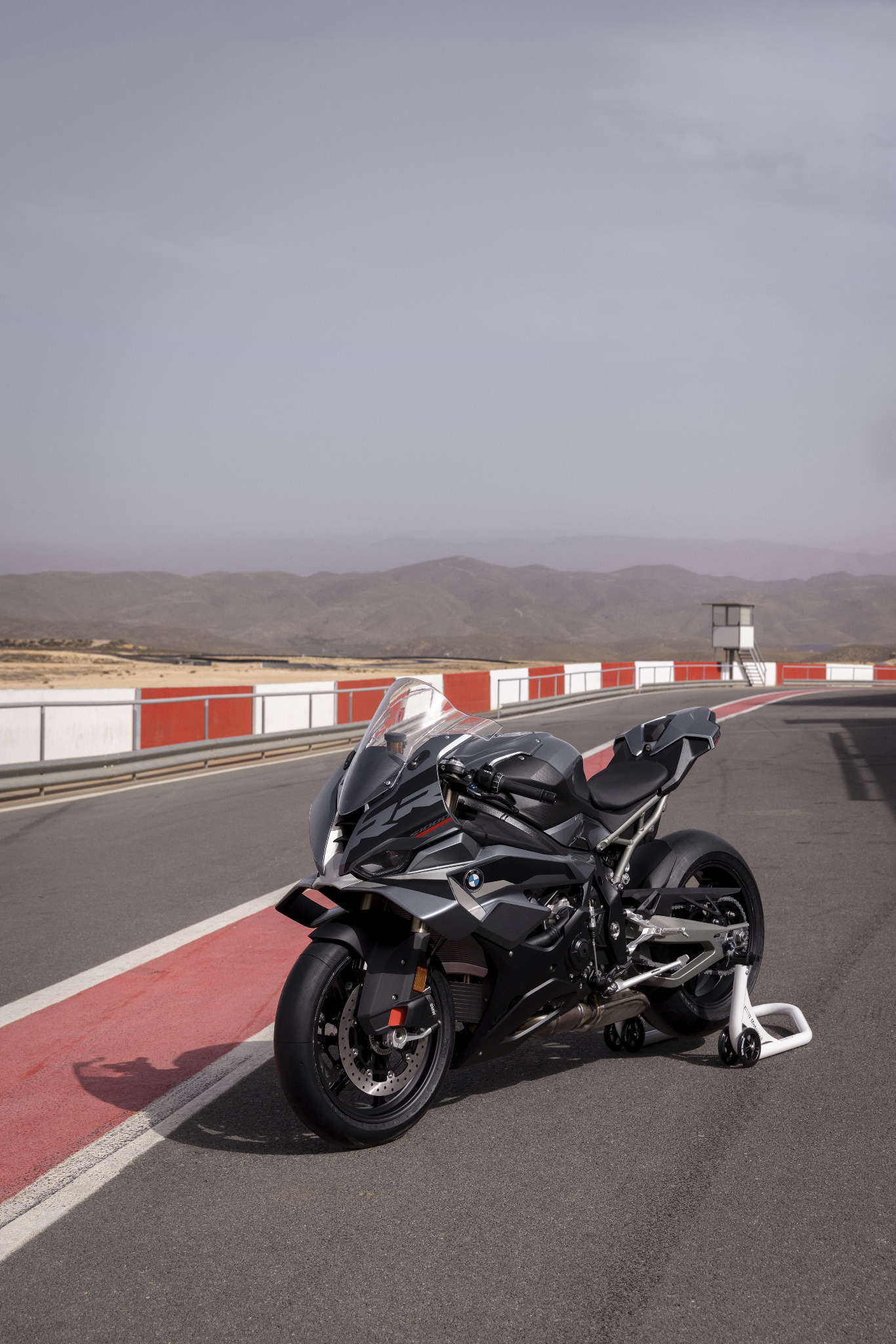 BMW S 1000 RR parked at a racetrack