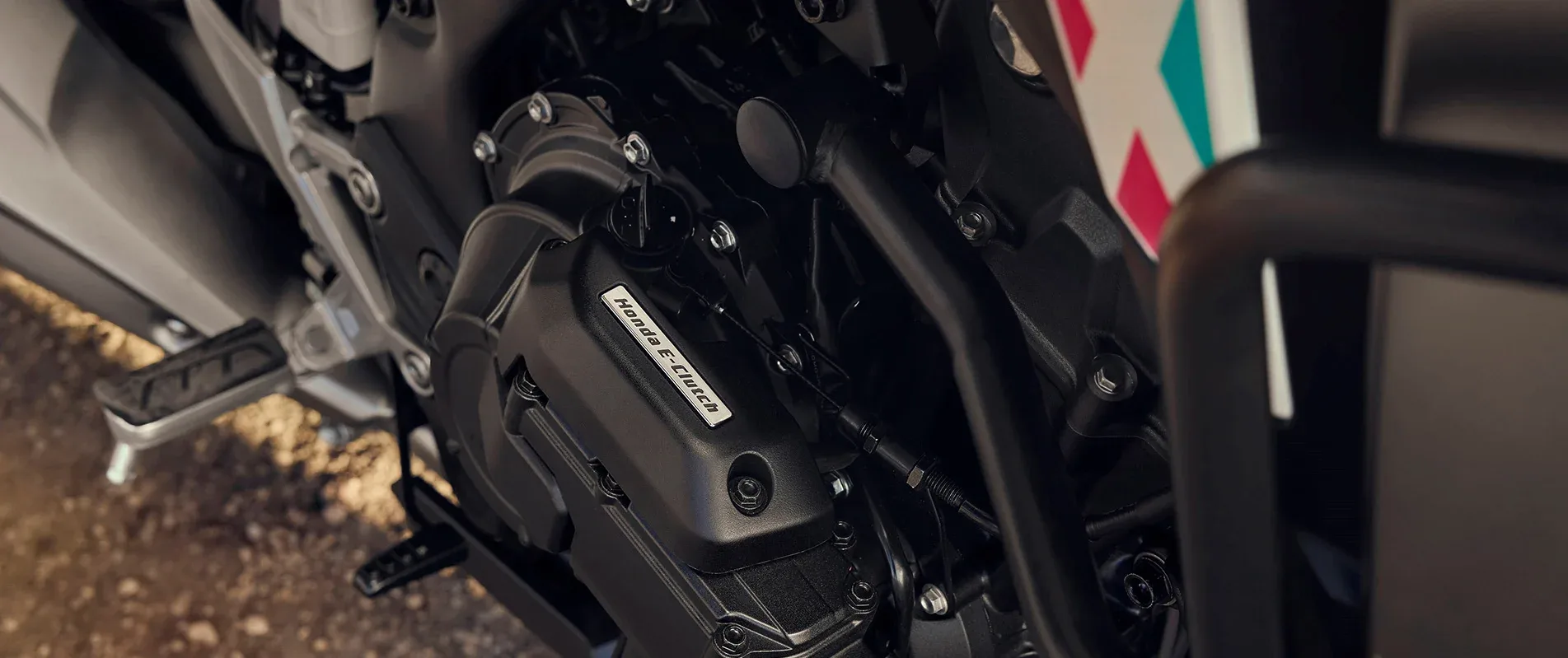 Close-up of the Honda E-Clutch mechanism