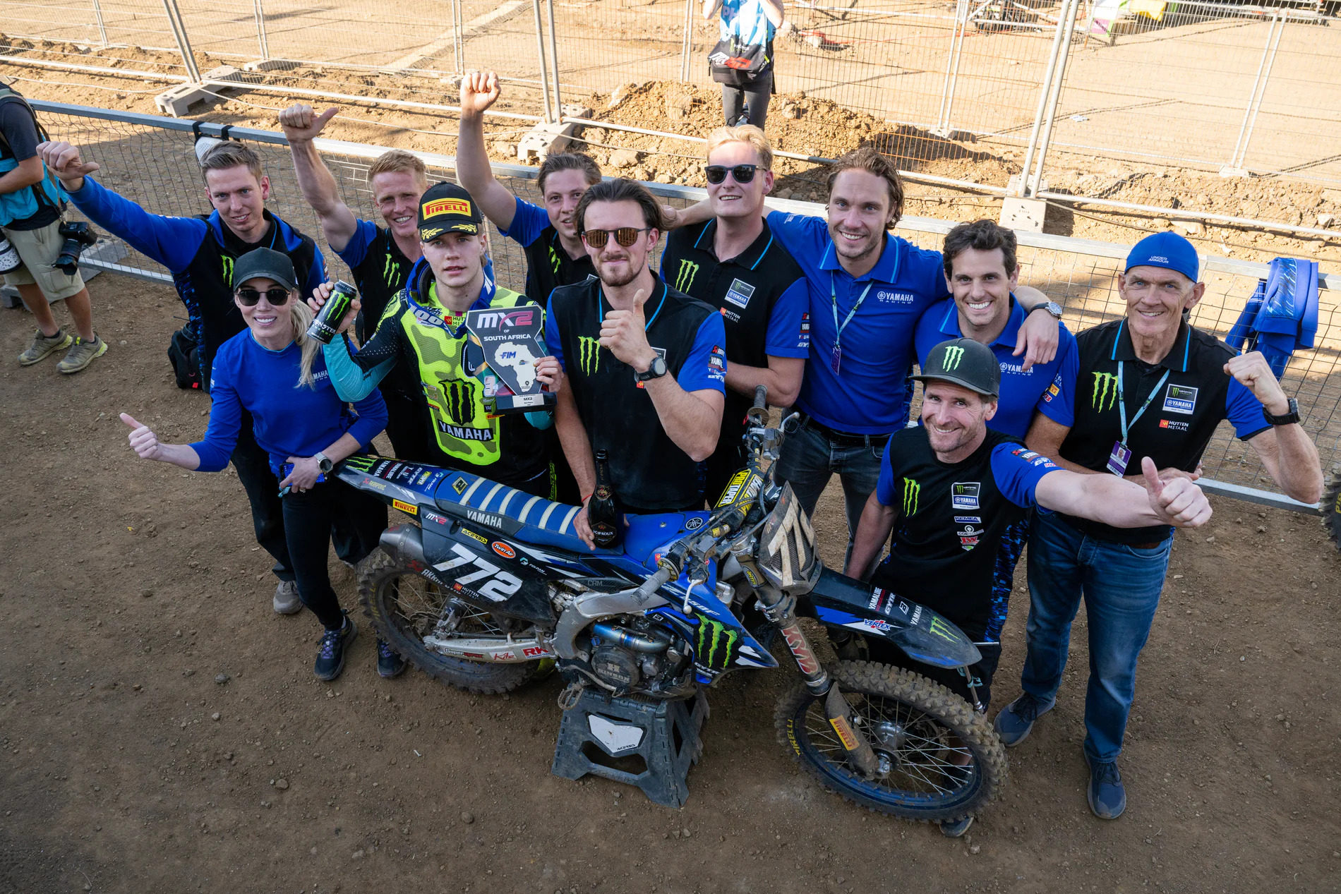 Janis Reisulis celebrates Yamaha MX2 podium in South Africa