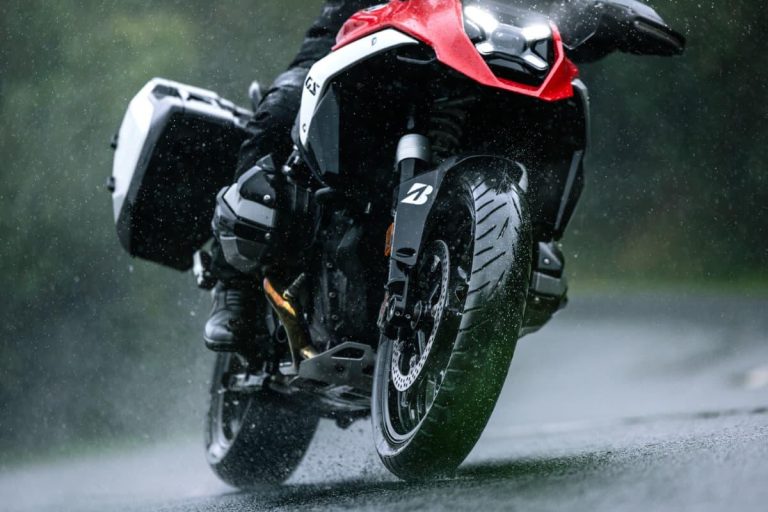 Adventure motorcycle riding on Bridgestone Battlax Adventure A42 tyres